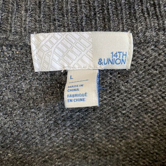 14th Union Wool Blend Ruffle Sleeve Sweater L - Picture 5 of 7